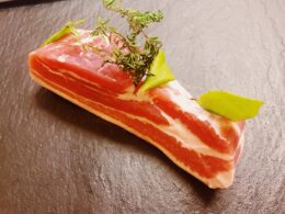 Fricassée de lard frais salé