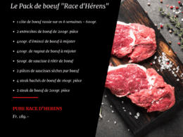 Pack de Boeuf Race d'Hérens