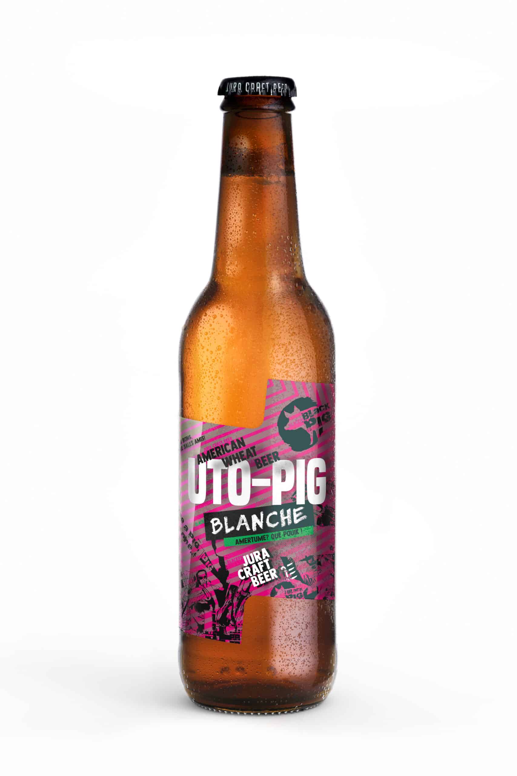 Bière BlackPig UTO-PIG  La Blanche - Local Prod