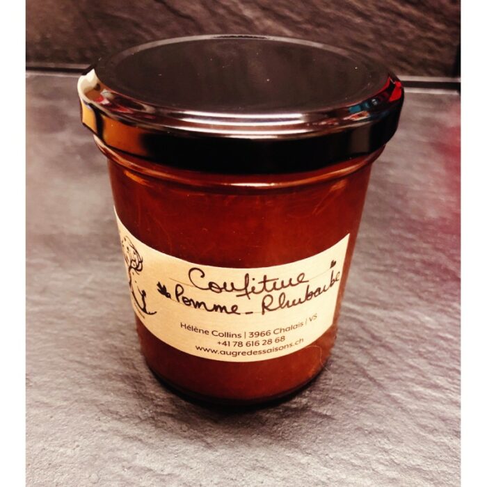 confiture-pommes-rhubarbe