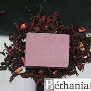 Savon artisanal hibiscus