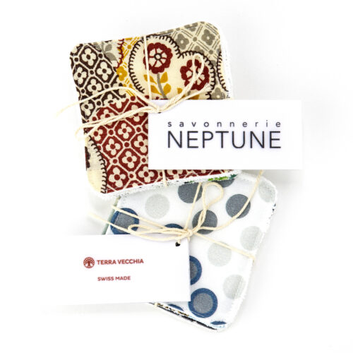 Savonnerie NEPTUNE Lingettes démaquillantes lavables - 4 pièces